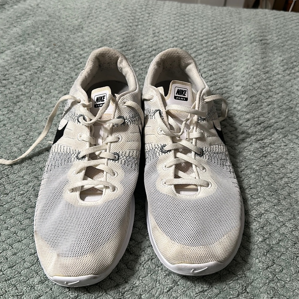 Nike Flex Fury Men's Shoes White/Black/Wolf Grey/Cool Grey705298-100 (11.5(M))